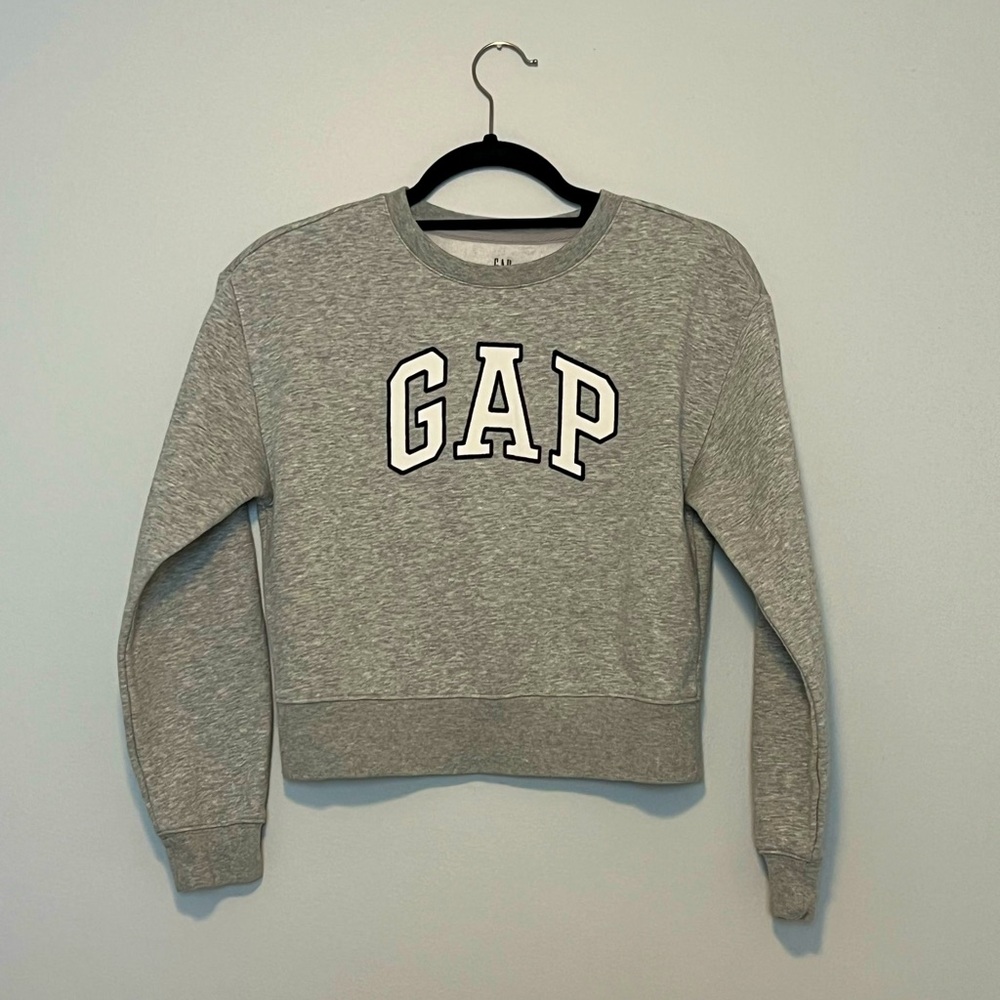 Gap Teen Cropped Grey Sweater